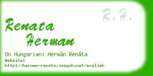 renata herman business card